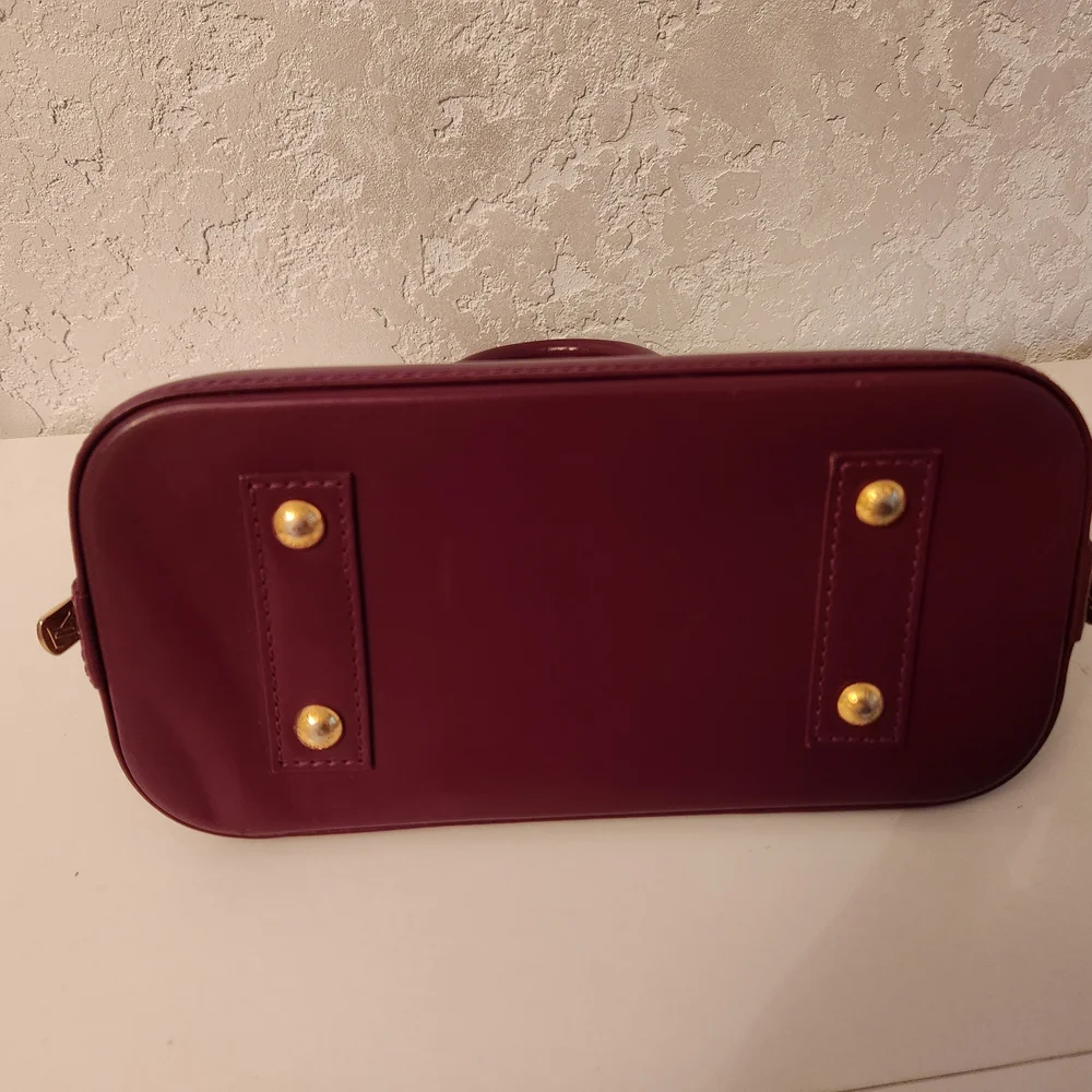 Louis Vuitton Monogram Canvas Bag - Brown and Purple Alma BB - Picture 4 of 12